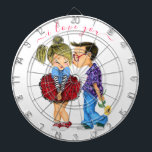 Cible De Fléchettes Romantic CoupleDart Board Cadeau - Je t'aime<br><div class="desc">Couple romantique mignon - Amour - Je t'aime - Kiss Boy and Girl - Peinture amusante - Choisissez / Ajoutez votre texte unique / Nom / Couleur - Faites votre cadeau spécial - Redimensionnez et déplacez ou ajoutez des éléments - image / texte avec outil de personnalisation. Peinture et design...</div>