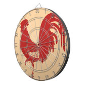 Cible De Fléchettes Rooster rouge (Devant droit)