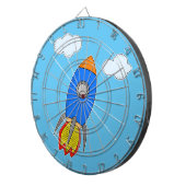 Cible De Fléchettes Roquette D'Espace De Cartographie Dans Le Ciel Ble (Devant droit)