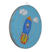 Cible De Fléchettes Roquette D'Espace De Cartographie Dans Le Ciel Ble (Devant gauche)