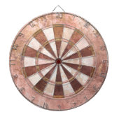 Cible De Fléchettes Rose Ancien Rustique (Devant)