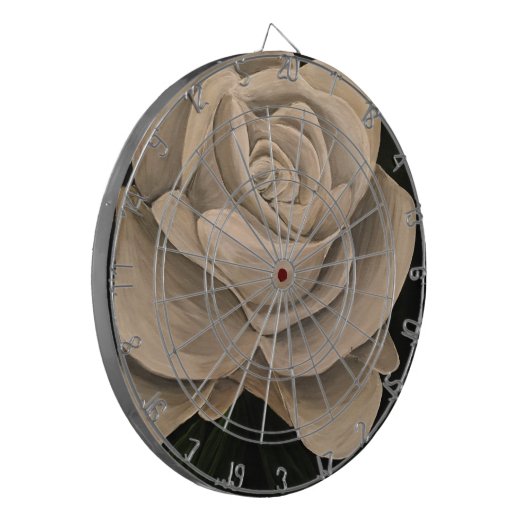 Cible De Fléchettes Rose blanche (Devant gauche)