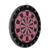 Cible de flechettes : Rose, brun, et noir (Devant gauche)