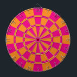 Cible De Fléchettes Rose Chaud Et Orange<br><div class="desc">Cible de flechettes Rose Chaud Et Orange</div>