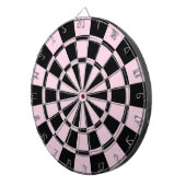 Cible De Fléchettes Rose-clair et noir (Devant droit)