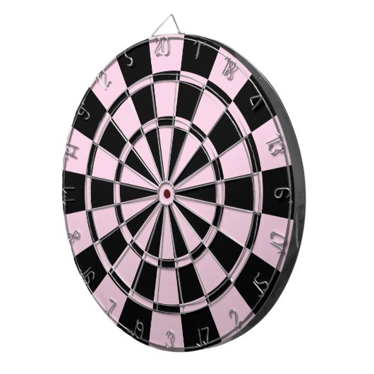 Cible De Fléchettes Rose-clair et noir (Devant droit)