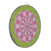 Cible de fléchettes : rose clair et vert citron (Devant gauche)