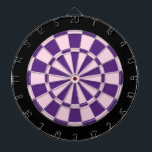 Cible de flechettes : Rose Clair, Violet Et Noir<br><div class="desc">Jeu De Cible de flechettes De Couleur Clair Rose,  Violet Et Noir Comprenant 6 Fosses En Laiton</div>