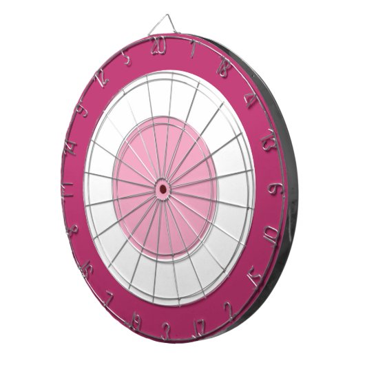 Cible De Fléchettes Rose et blanc (Devant droit)