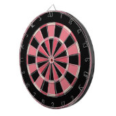 Cible De Fléchettes Rose et noir de fraise moderne (Devant droit)
