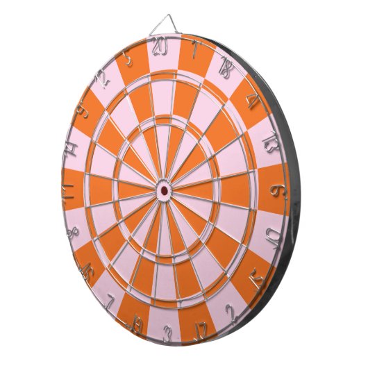 Cible De Fléchettes Rose Et Orange (Devant droit)