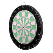Cible De Fléchettes Rose et vert avec bordure noire (Devant droit)