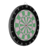 Cible De Fléchettes Rose et vert avec bordure noire (Devant gauche)