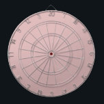 Cible De Fléchettes Rosé foncé<br><div class="desc">Design rose poussiéreux et solide.</div>