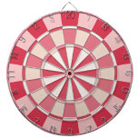 Cible De Fléchettes Rose fraise moderne<br><div class="desc">Un tableau de fléchettes amusant,  joli et moderne rose fraise,  rouge et crème,  parfait pour ajouter une pop de couleur à votre salle de jeux. Préparez-vous à viser pour le bullseye et élever votre jeu de fléchettes!</div>
