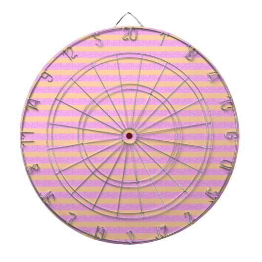 Cible De Fléchettes Rose Géométrique (Devant)