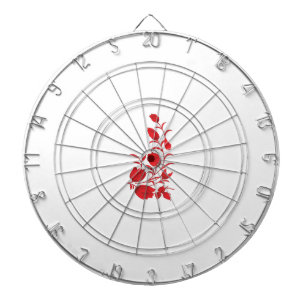 Cible De Fléchettes Rose Madder, design floral Thunderbird