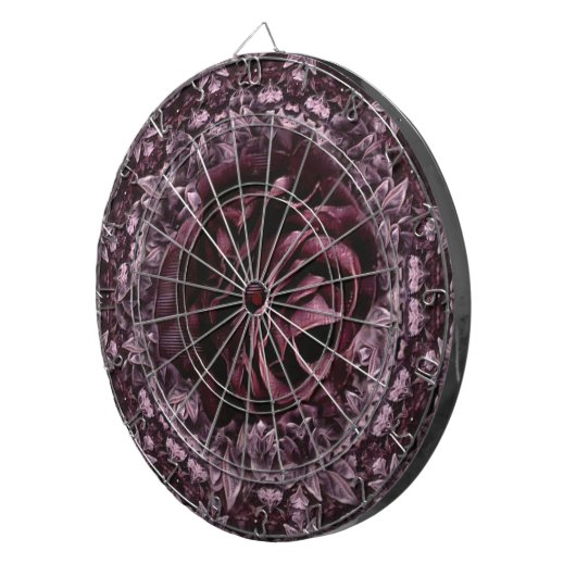 Cible De Fléchettes Rose Mandala (Devant droit)