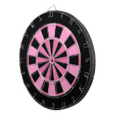 Cible De Fléchettes Rose Noir Moderne (Devant droit)
