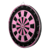 Cible De Fléchettes Rose Noir Moderne (Devant droit)