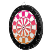 Cible De Fléchettes Rose Orange Noir Et Blanc (Devant droit)