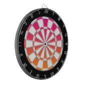 Cible De Fléchettes Rose Orange Noir Et Blanc (Devant gauche)