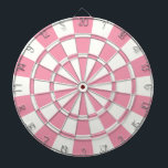 Cible De Fléchettes Rose pâle et blanc<br><div class="desc">Cible de flechettes Rose pâle Et Blanc</div>