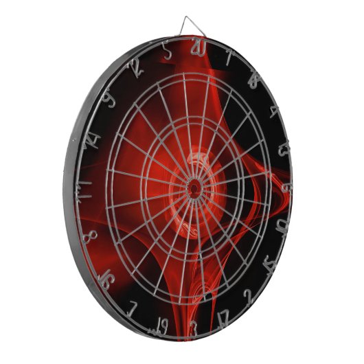 CIBLE DE FLÉCHETTES ROSE RED FRACTAL (Devant gauche)