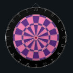 Cible de flechettes : Rose, Violet Et Noir<br><div class="desc">Jeu De Cible de flechettes Rose,  Violet Et Noir Dont 6 Fosses En Laiton</div>