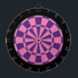 Cible de flechettes : Rose, Violet Et Noir<br><div class="desc">Jeu De Cible de flechettes Rose, Violet Et Noir Dont 6 Fosses En Laiton</div>