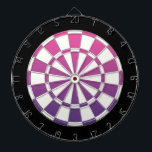 Cible De Fléchettes Rose Violet Noir Et Blanc<br><div class="desc">Cible de flechettes Rose Violet Noir Et Blanc</div>