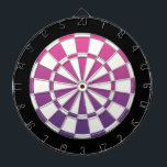 Cible De Fléchettes Rose Violet Noir Et Blanc<br><div class="desc">Cible de flechettes Rose Violet Noir Et Blanc</div>