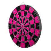 Cible De Fléchettes Roses indien et noir (Devant droit)