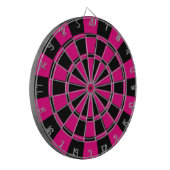 Cible De Fléchettes Roses indien et noir (Devant gauche)