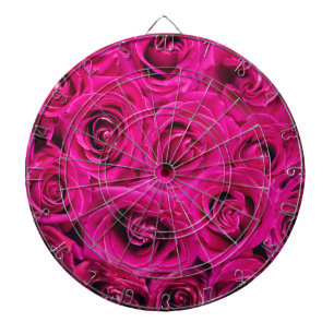 Cible De Fléchettes Roses roses (Amour et Romance)