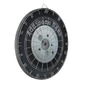 Cible De Fléchettes Roue de camion blanc et noir / pneu de voiture (Devant gauche)