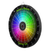 Cible De Fléchettes Roue de couleur personnalisée (Devant droit)