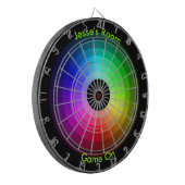 Cible De Fléchettes Roue de couleur personnalisée (Devant gauche)