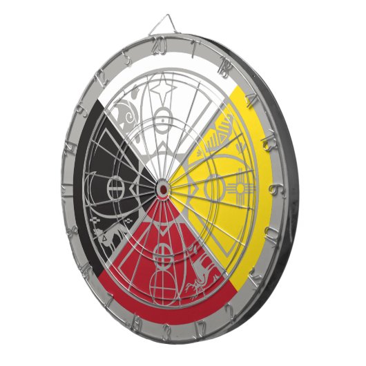 Cible De Fléchettes roue de médecine cerceau sacré (Devant droit)