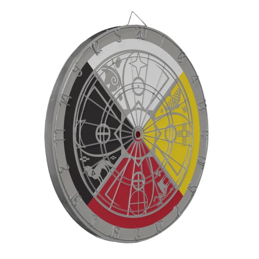 Cible De Fléchettes roue de médecine cerceau sacré (Devant gauche)