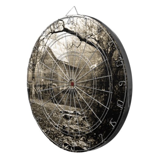 Cible De Fléchettes Roue vintage (Devant droit)