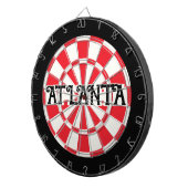 Cible De Fléchettes Rouge ATLANTA Noir Et Blanc (Devant droit)