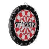 Cible De Fléchettes Rouge ATLANTA Noir Et Blanc (Devant gauche)