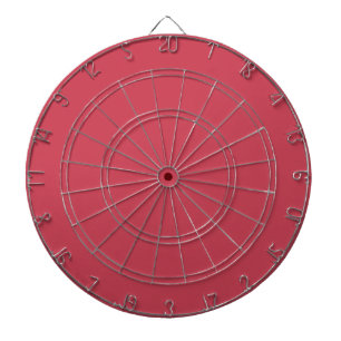 Cible De Fléchettes Rouge brique (couleur solide)