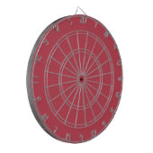 Cible De Fléchettes Rouge brique (couleur solide) (Devant gauche)