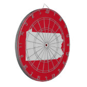Cible De Fléchettes Rouge et Blanc Pennsylvanie (Devant gauche)