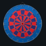 Cible de flechettes : Rouge, marine, et bleu<br><div class="desc">Rouge,  marine,  et jeu de Cible de flechettes coloré par bleu comprenant 6 dards en laiton</div>