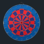 Cible de flechettes : Rouge, marine, et bleu<br><div class="desc">Rouge,  marine,  et jeu de Cible de flechettes coloré par bleu comprenant 6 dards en laiton</div>