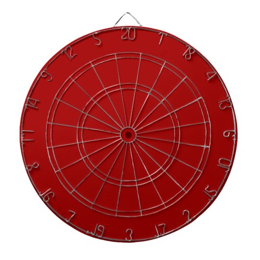 Cible De Fléchettes Rouge Pomme Bonbon Foncé Uni (Devant)