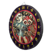 Cible De Fléchettes Rouge Raccoon Glisse Sous Lune D'Or (Devant droit)